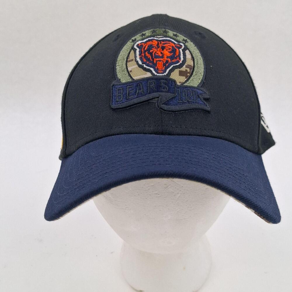 Chicago Bears Hat Cap Fitted Mens Large Blue NFL Football New Era Camo 39THIRTY